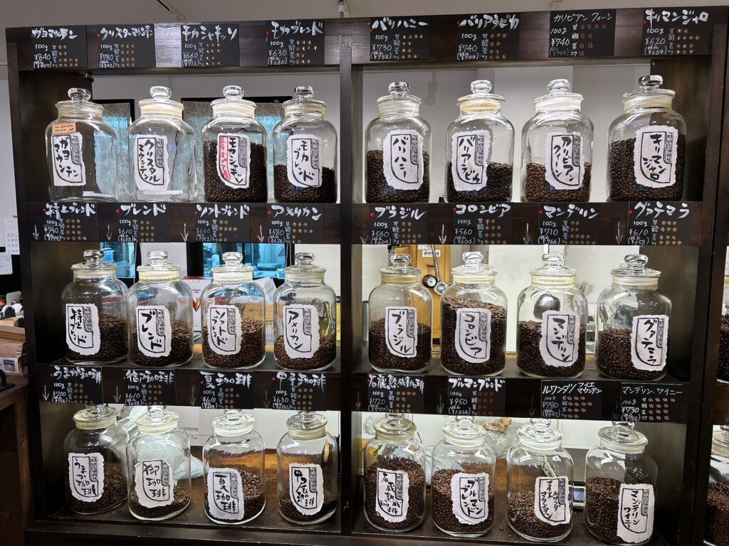 1Fのコーヒー豆売り場